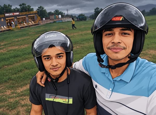 Akhil and Dheeraj - founders of Alpine Craft